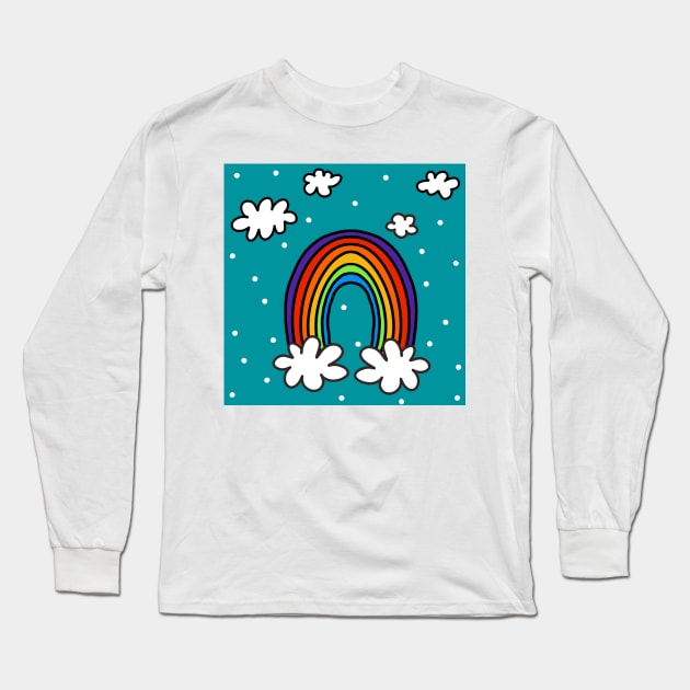 I believe in rainbows Long Sleeve T-Shirt by FrancesPoff